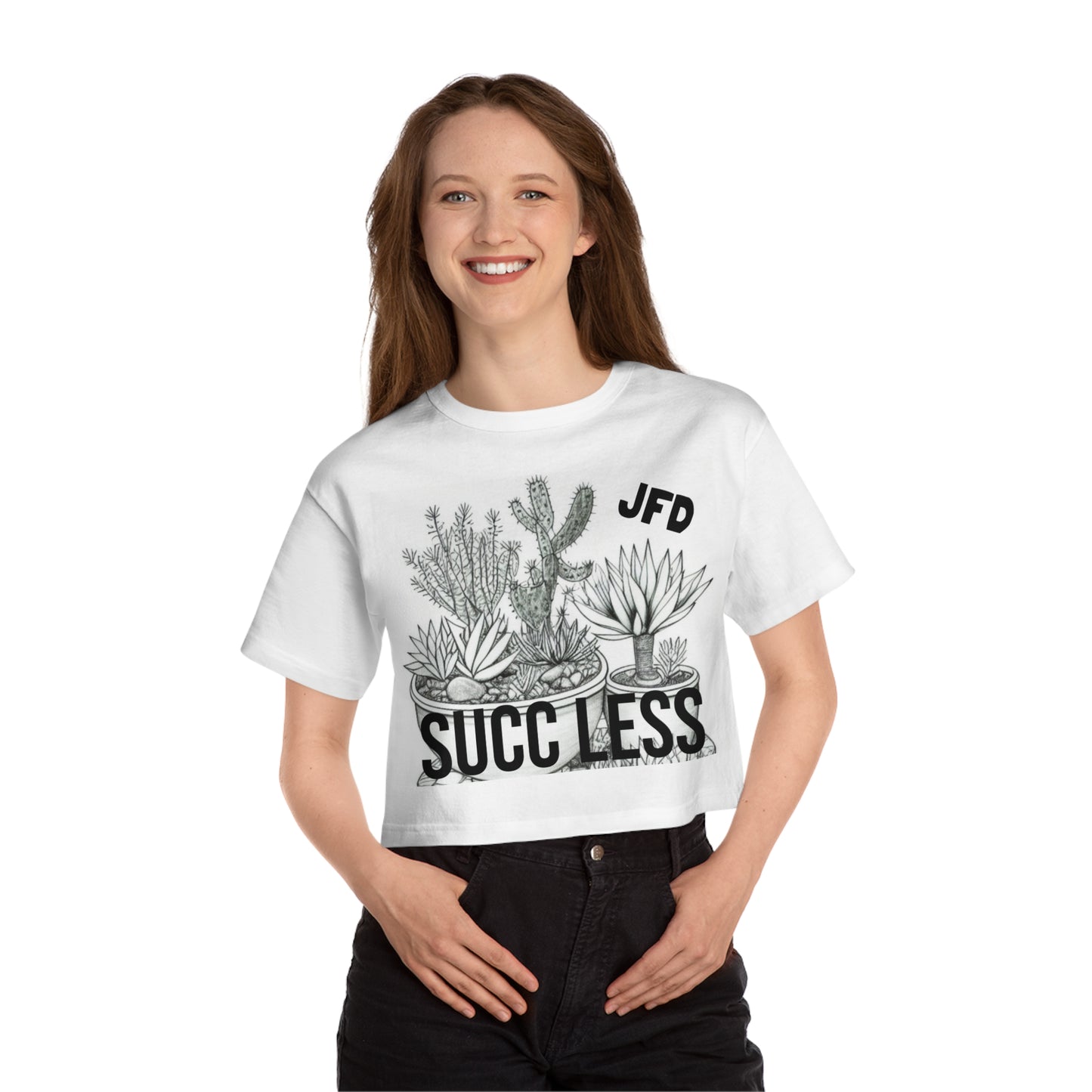 Succ Less -Champion Women's Heritage Cropped T-Shirt