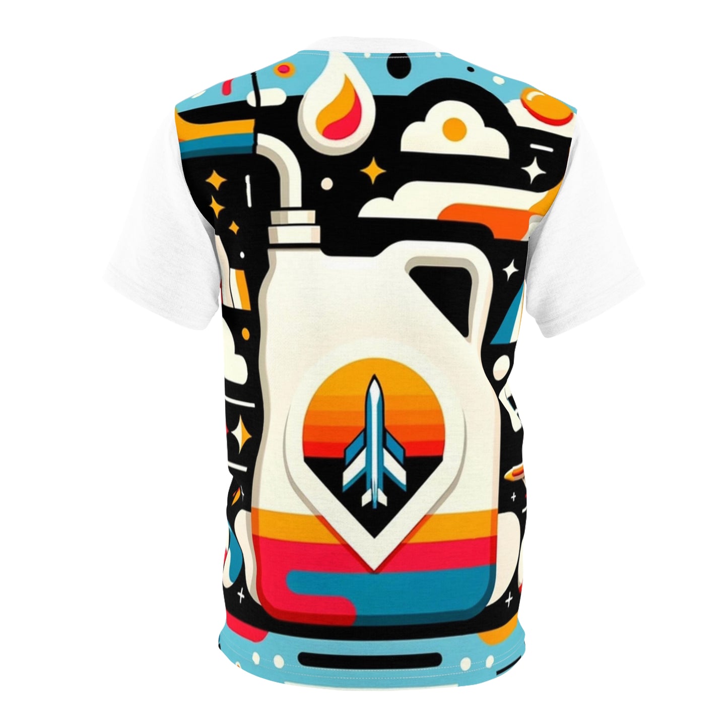 Fuel up. Jetfueldrip aop T-shirt.