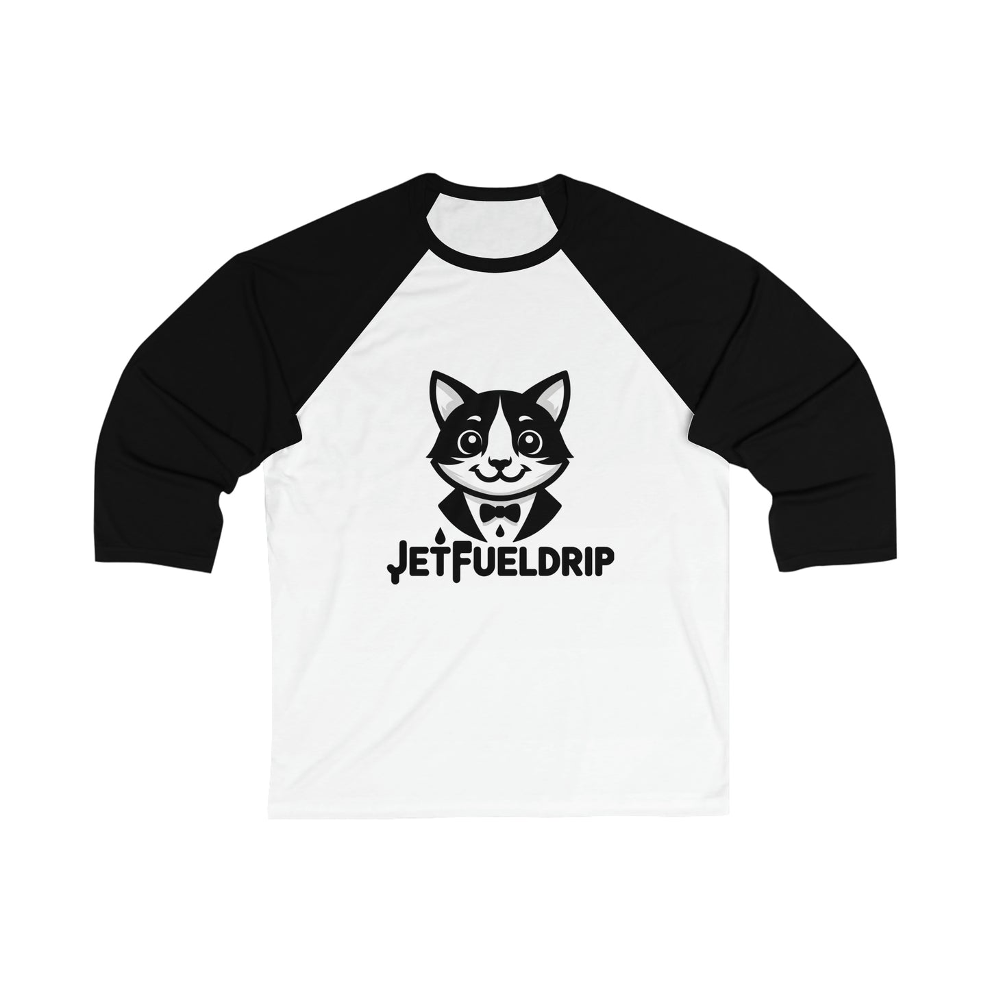 💧⛽️🐱  3\4 Sleeve Baseball Tee