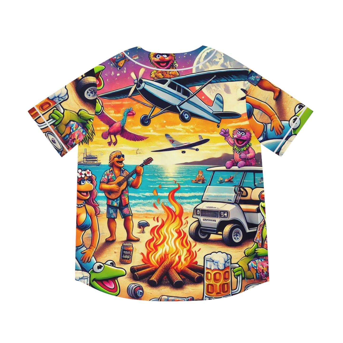 Muppet Beach Party Baseball Jersey (AOP)