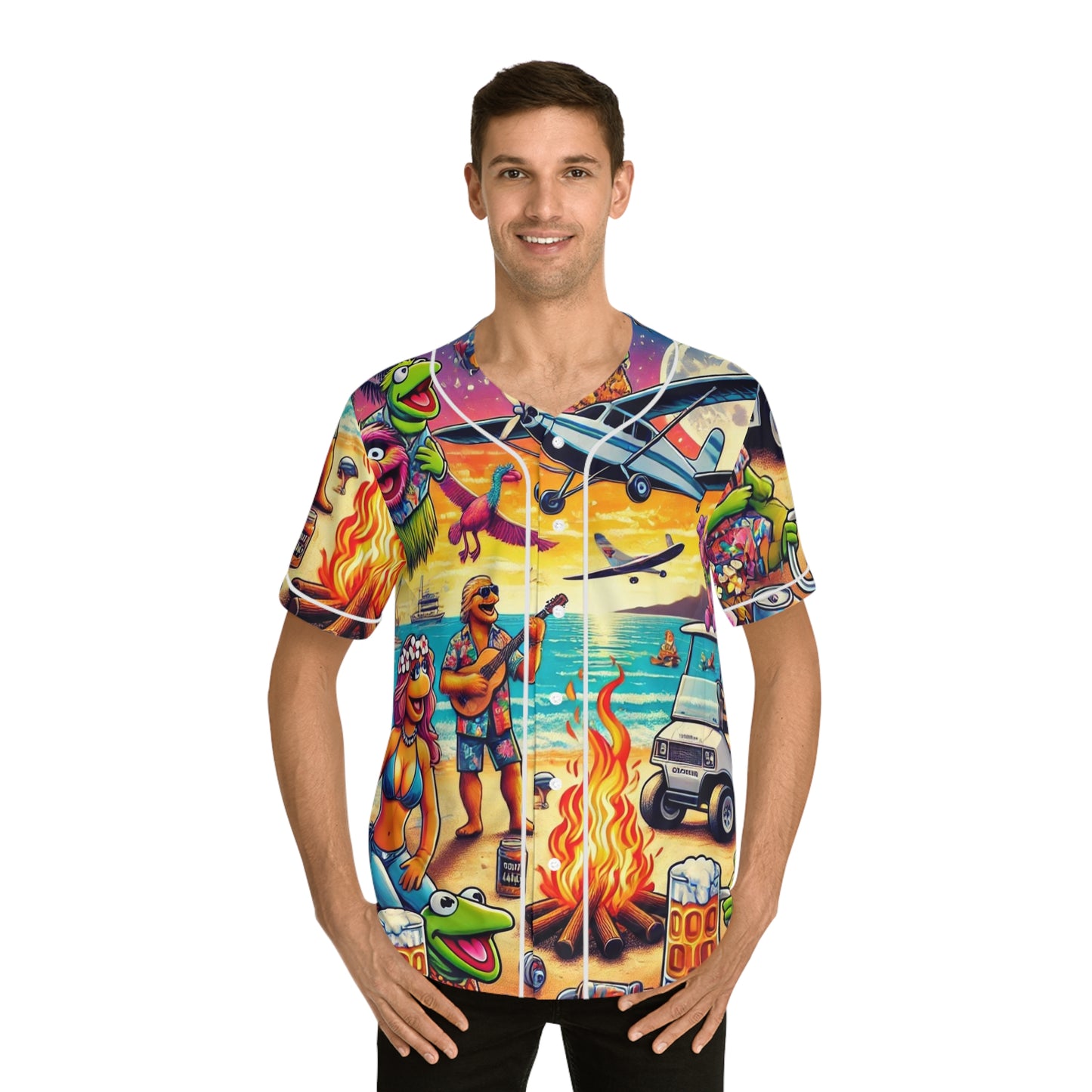 Muppet Beach Party Baseball Jersey (AOP)