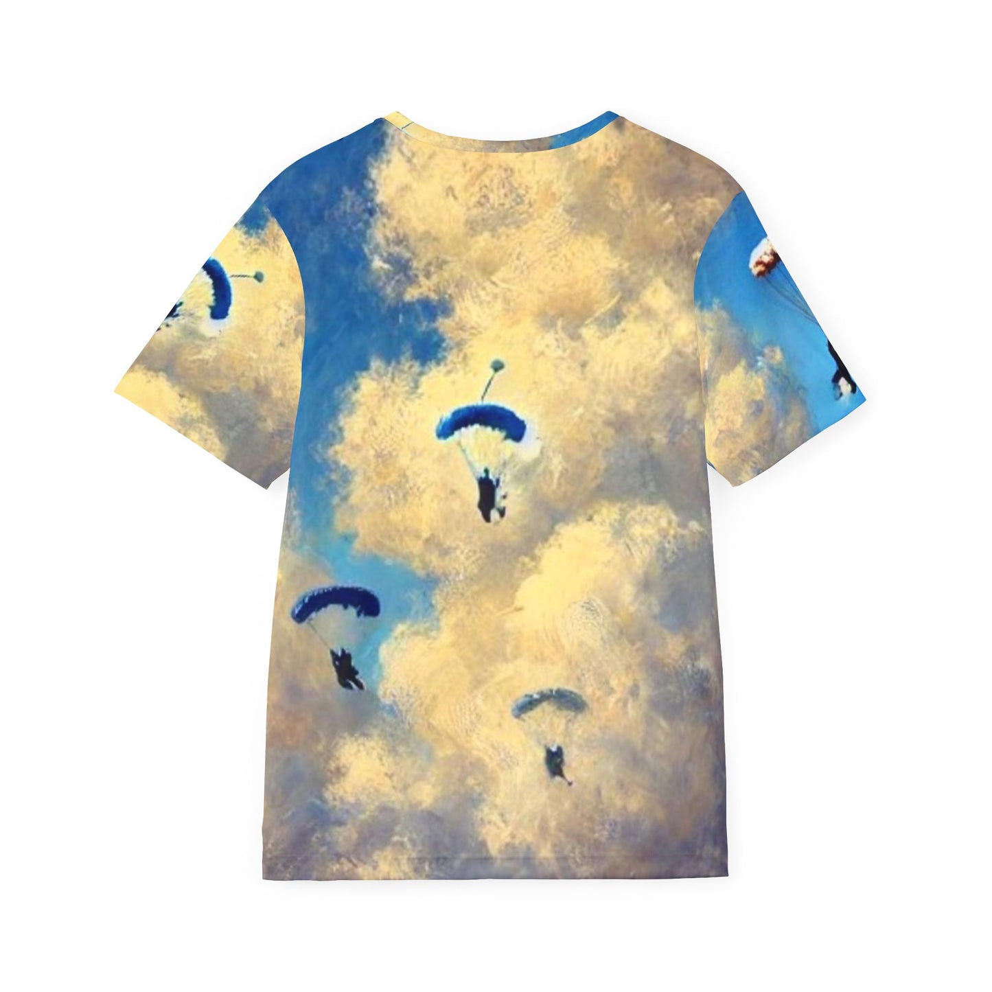 Men's Jersey - Skydiving High Pull Oil Painting Print