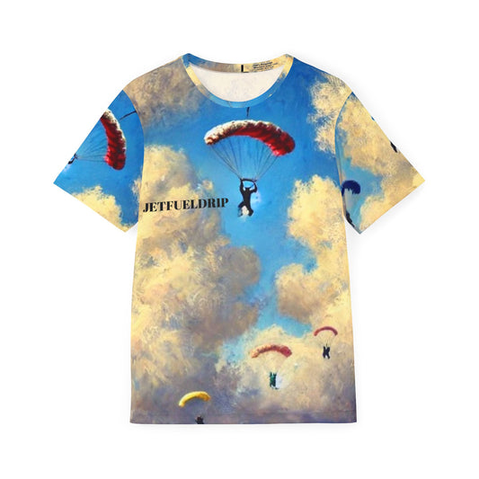 Men's Jersey - Skydiving High Pull Oil Painting Print