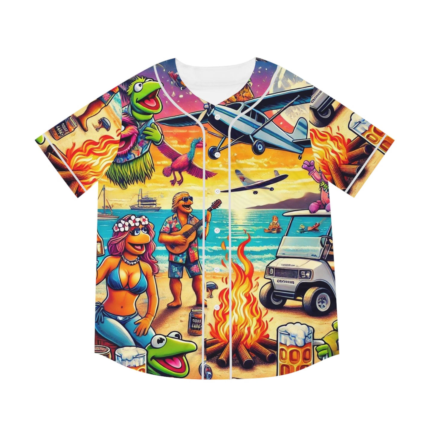 Muppet Beach Party Baseball Jersey (AOP)