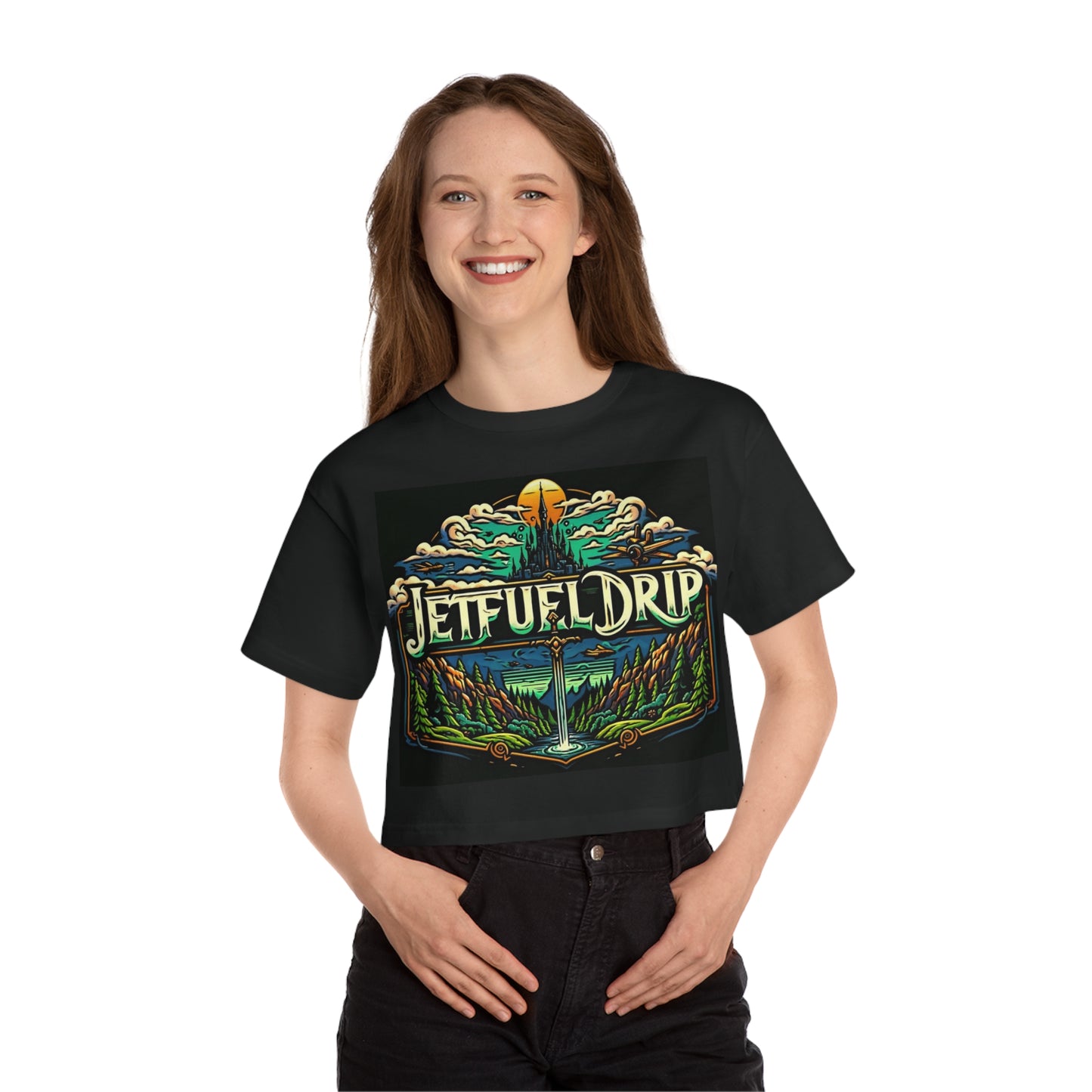 Link to the Drip- Champion Women's Heritage Cropped T-Shirt